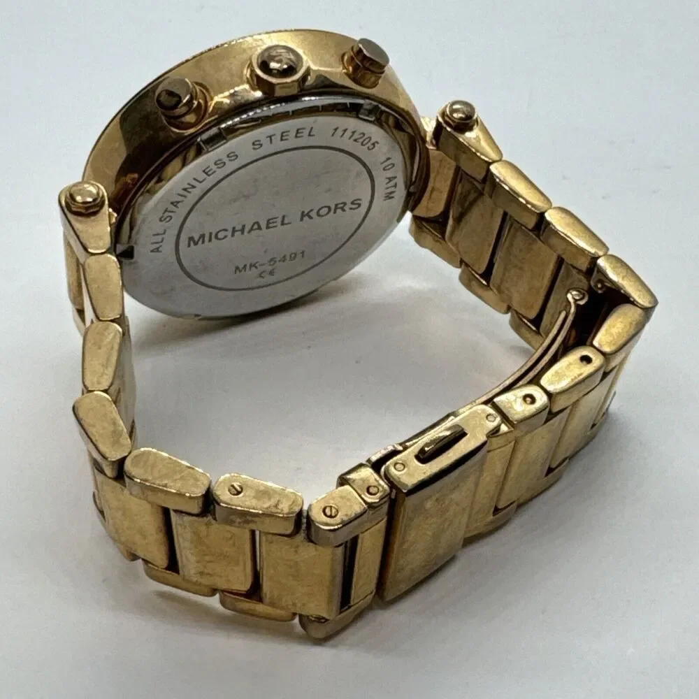 Michael Kors Parker MK5491 Women Rose Gold Analog Dial Quartz Wrist Watch JNA612